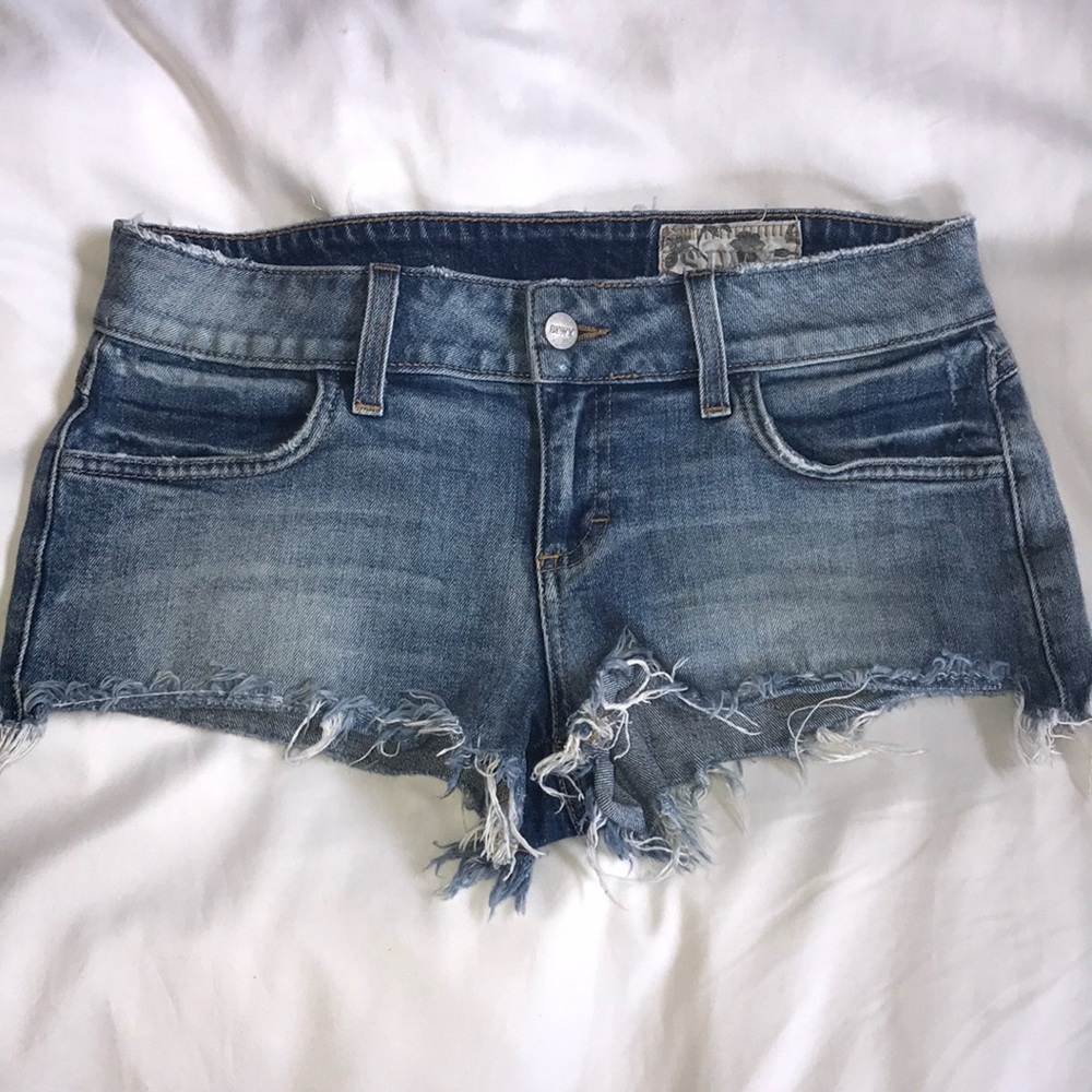 Siwy Light Wash Denim Shorts